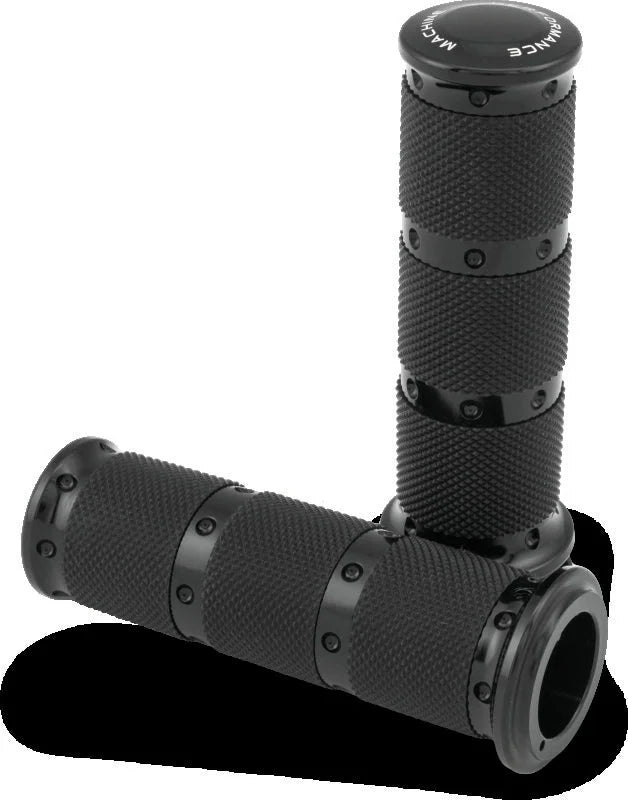 Performance Machine Handle Grip Set XLS - Black Ano - Side View