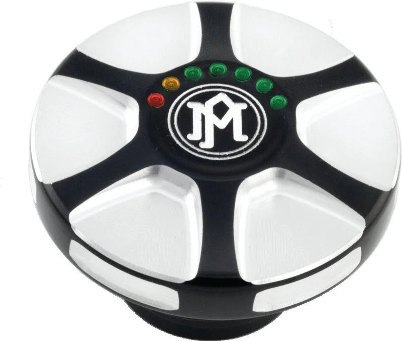 Performance Machine Led Fuel Gauge Array - Contrast Cut - Side View