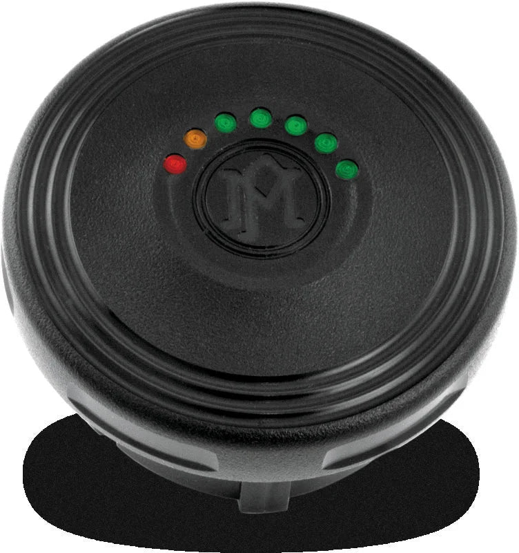 Performance Machine Led Fuel Gauge Merc - Black Ops - Side View