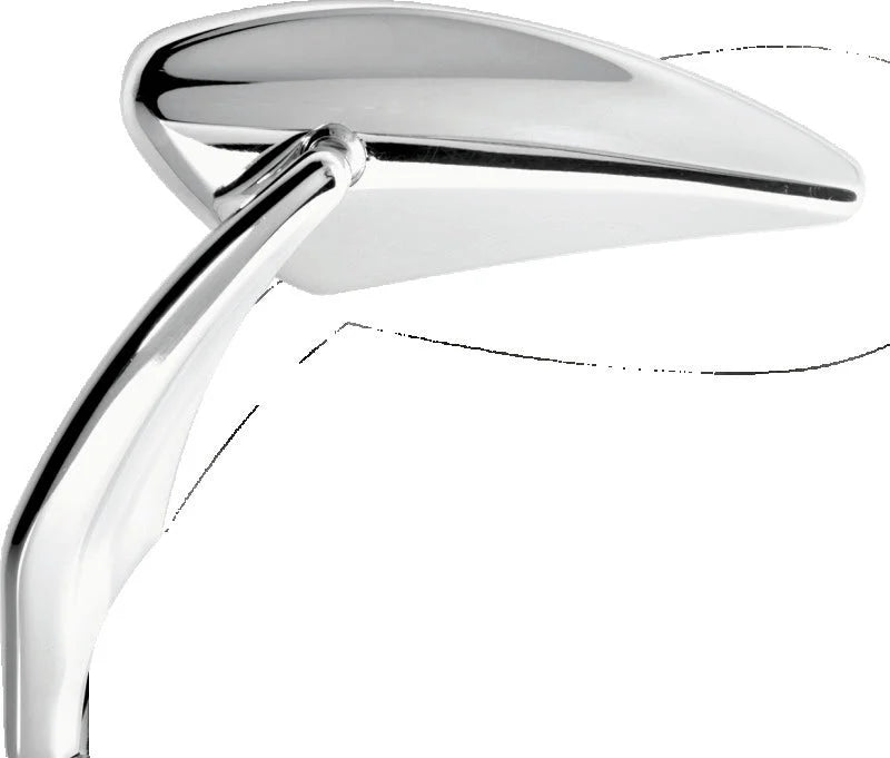 Performance Machine  Mirror Assy Left Torque - Chrome - Side View
