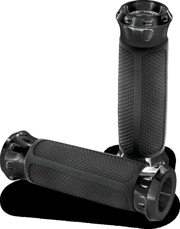 Performance Machine Overdrive Grip Set  - Black Ano - Side View