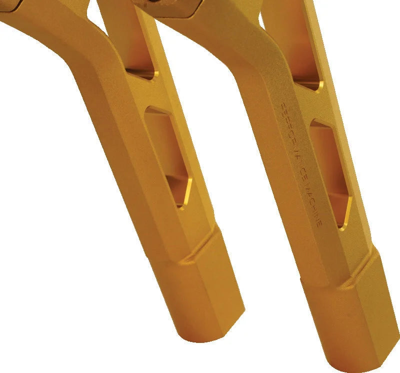 Performance Machine Phatbar/Riser Kit-Ext Wire - Gold Ops - Side View
