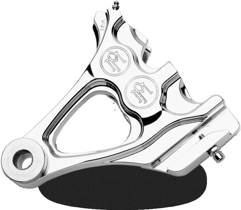 Performance Machine Rear Brake 1 Pc 125x4R - Chrome - Side View