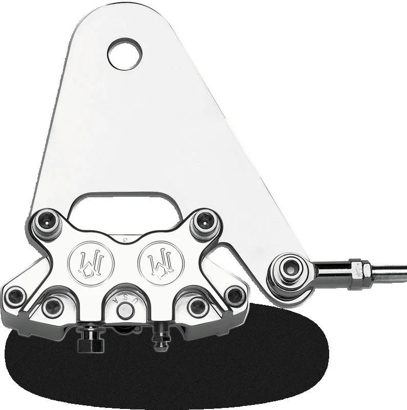 Performance Machine Rear Brake 125x4R x 11.5in Dsc - Chrome - Side View