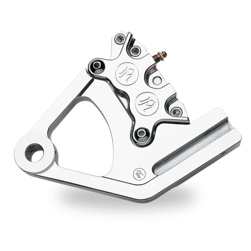 Performance Machine Rear Brake 125x4R x Stock Dsc - Chrome - Side View