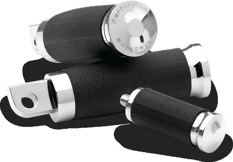 Performance Machine Rubber Shift Pedal Rubber  Contour - Chrome - Side View