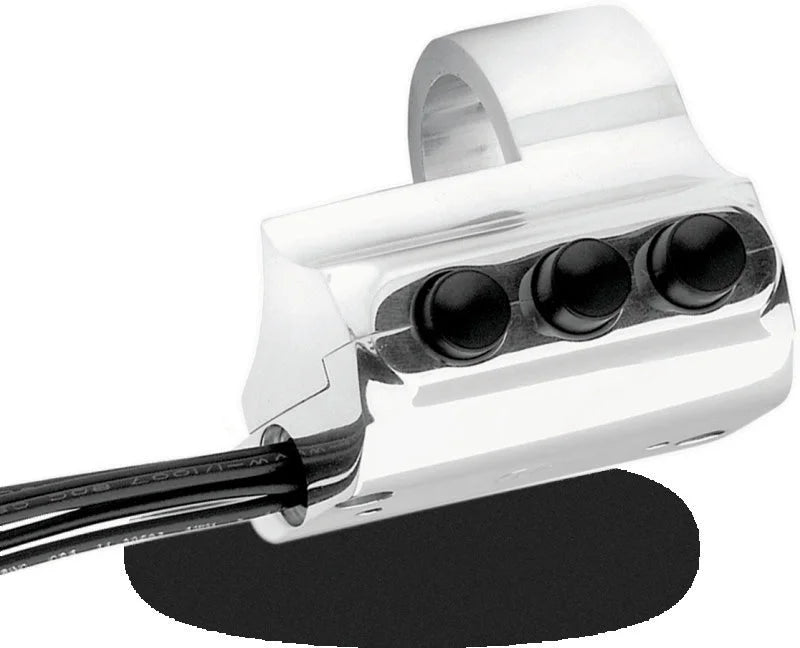 Performance Machine  Switch Assy 3 Button Rt Sd - Chrome - Main Product View