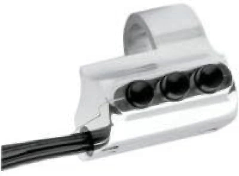 Performance Machine  Switch Assy 3 Button Rt Sd - Chrome - Side View