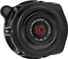 Load image into Gallery viewer, Performance Machine  Vintage Air Cleaner - Black Ops - Side View