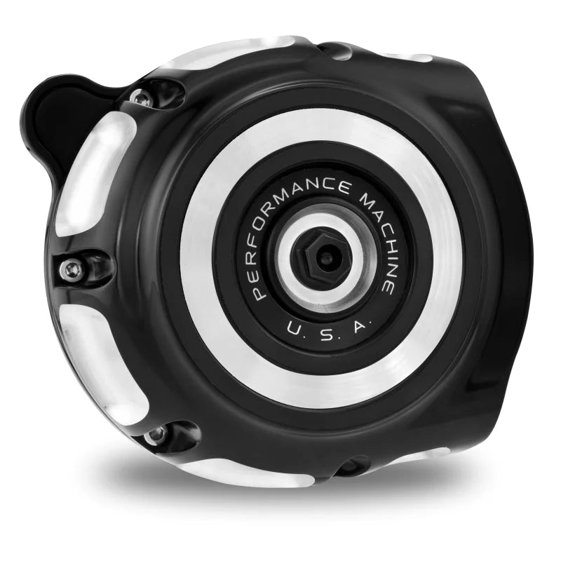 Performance Machine Vintage Air Cleaner  - Contrast Cut - Side View