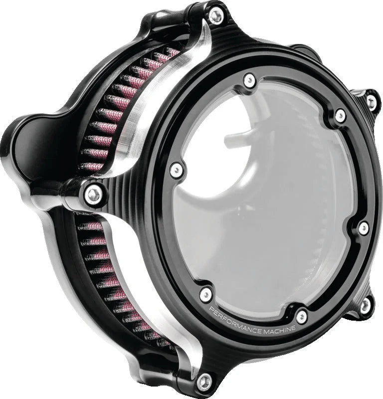 Performance Machine Vision Air Cleaner (W/ Bezel) - Contrast Cut - Side View