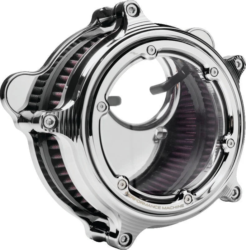 Performance Machine  Vision Air Cleaner W/Bezel - Chrome - Main Product View