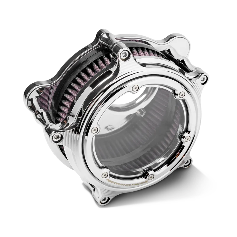 Performance Machine  Vision Air Cleaner W/Bezel - Chrome - Main Product View