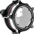 Load image into Gallery viewer, Performance Machine  Vision Air Cleaner W/Bezel - Contrast Cut - Side View