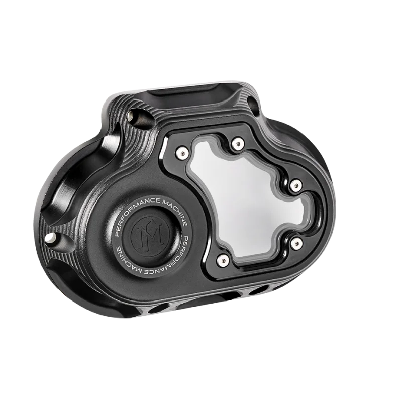 Performance Machine  Vision Clutch Cover W/Bezel - Black Ops - Side View