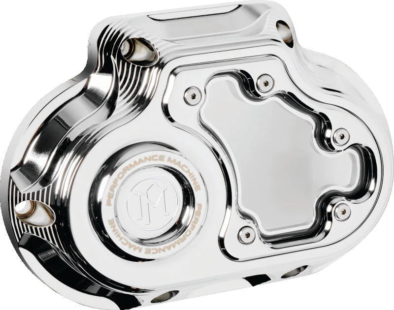Performance Machine  Vision Clutch Cover W/Bezel - Chrome - Side View