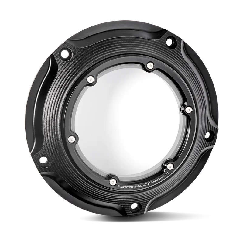 Performance Machine Vision Derby Cover W/Bezel - Black Ops - Side View