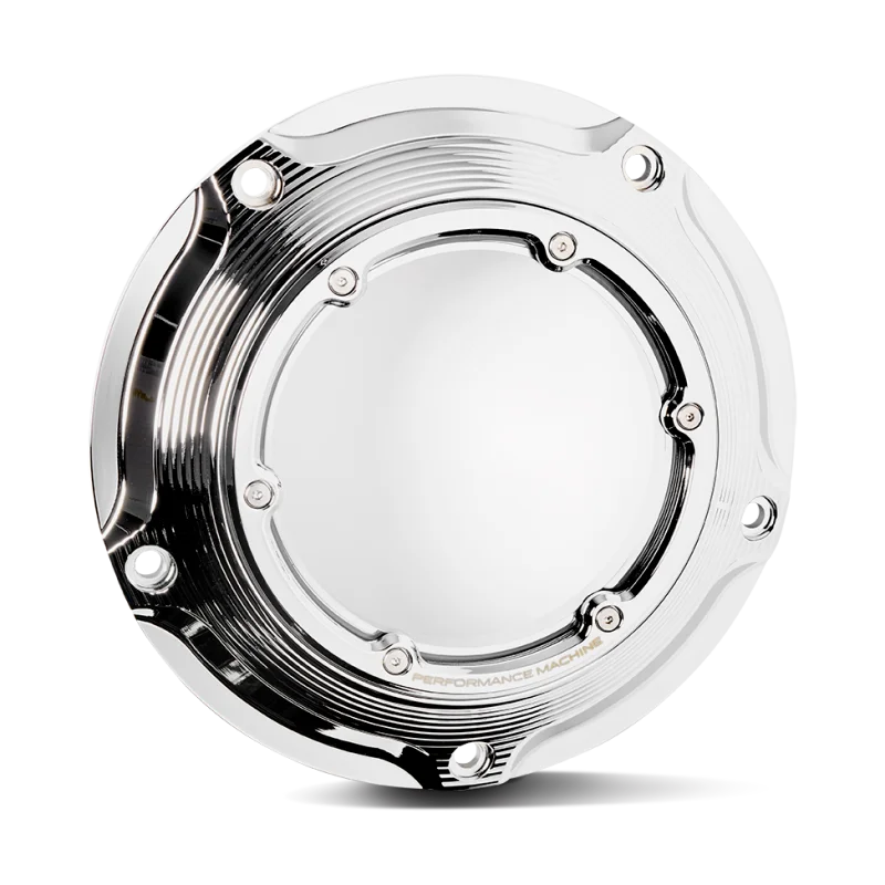 Performance Machine Vision Derby Cover W/Bezel - Chrome - Main Product View