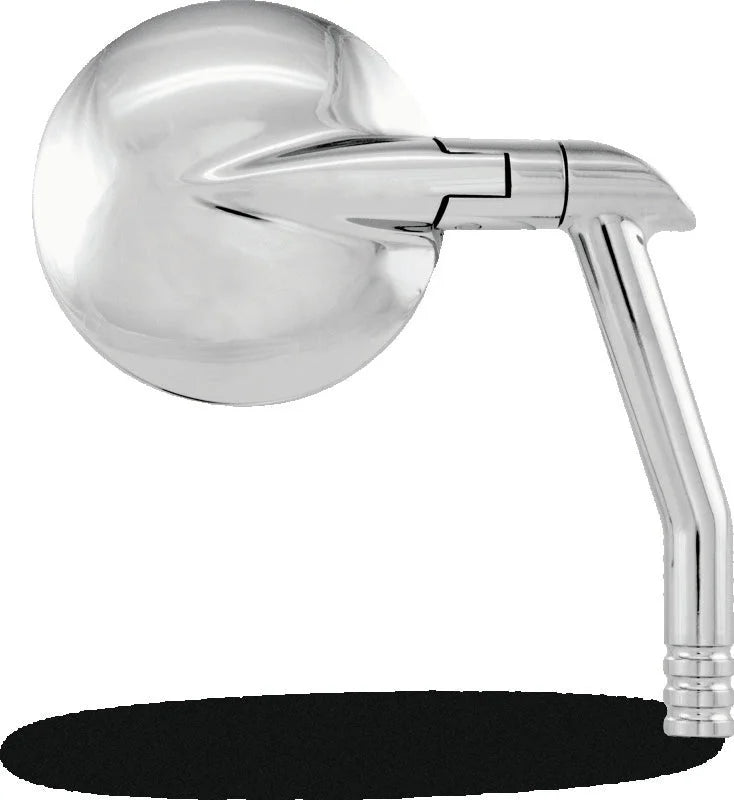 Performance Machine  Vision Mirror Round - Chrome - Side View