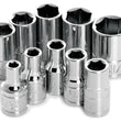 Load image into Gallery viewer, Performance Tool 10PC 1/4" DR 6PT SAE SOCKET SET W36002