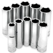 Load image into Gallery viewer, Performance Tool 10PC 3/8" DR MET DW SOCKET SET W38402
