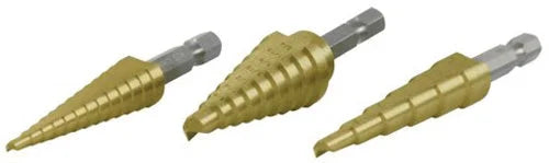 Performance Tool 3PC STEP DRILL SET W9003
