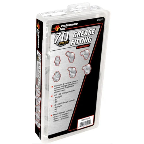 Performance Tool 70 PC. GREASE FITTING ASSORTMENT W5215 - Main Product View