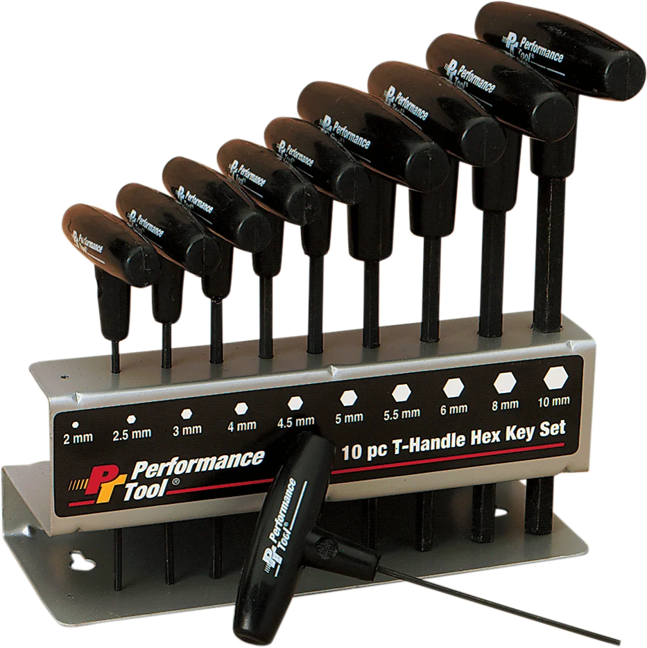 Performance Tool T-Handle Hex Set - 10-Pieces