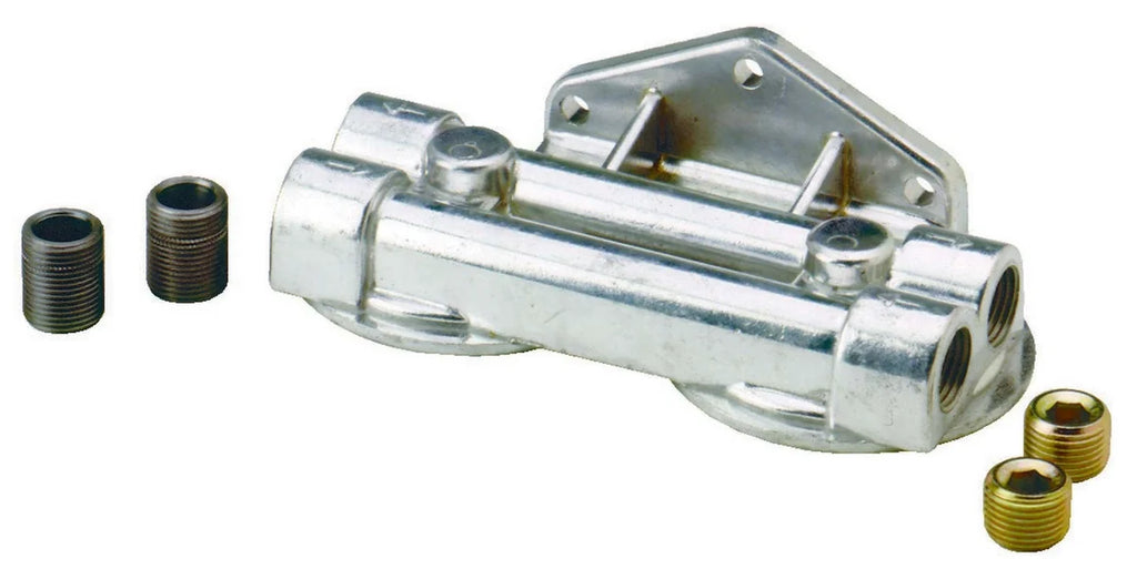Perma-Cool Dual Oil Filter Mount 3/4-16 Thread 1/2in NPT 1221