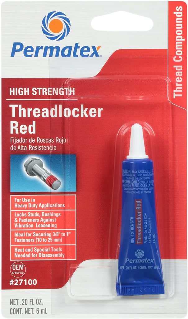 Permatex 271 Threadlocker - Red - 0.2 U.S. fl oz. - Main Product View