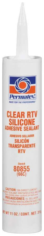 Permatex Clear Silicone 11 Oz 80855