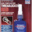 Load image into Gallery viewer, Permatex Hi Temp Threadlocker 10ml - Red 27200