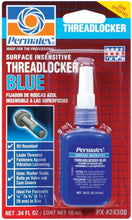 Load image into Gallery viewer, Permatex Medium Threadlocker 10ml Bottle - Blue 24300
