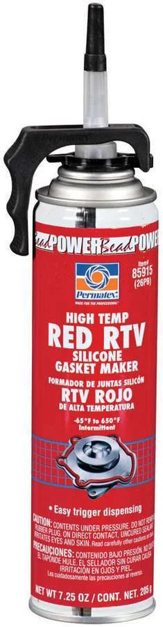 Permatex Powerbead Red RTV Silicone 7.25oz 85915