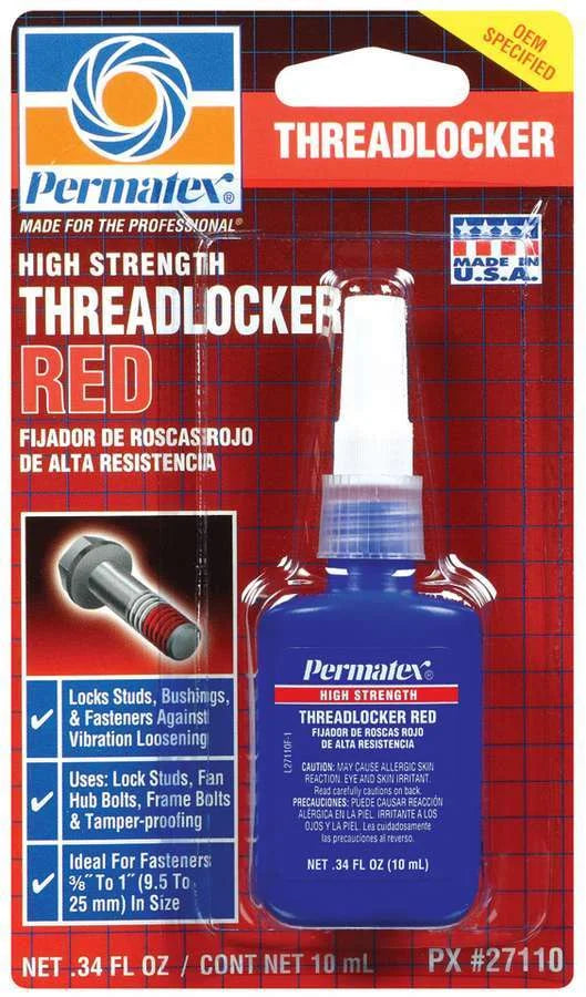 Permatex Threadlocker Red High Strengh 10ml. 27110