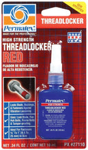 Load image into Gallery viewer, Permatex Threadlocker Red High Strengh 10ml. 27110