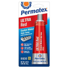 Load image into Gallery viewer, Permatex Ultra Red Gasket Maker 3.35 oz Carded Tube 81630