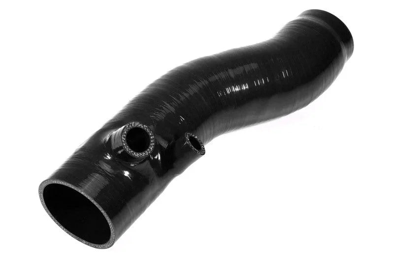 Perrin Long Type Turbo Inlet Hose - Black fits 2022+ Subaru WRX - Side View