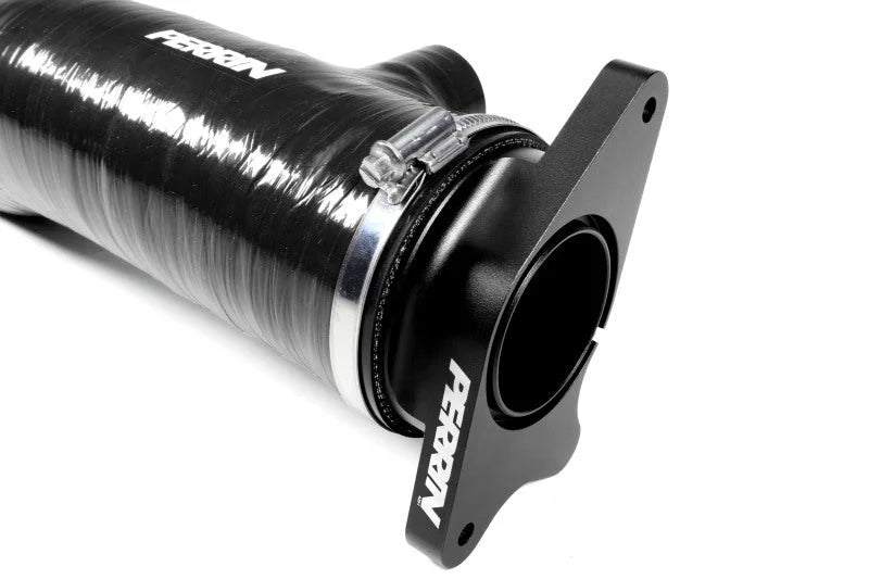Perrin Long Type Turbo Inlet Hose - Black fits 2022+ Subaru WRX - Back View
