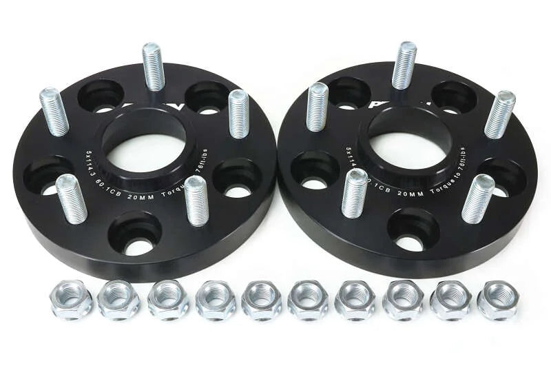 Perrin Performance 60.1mm CB / 5x114.3 BP Wheel Spacers - 20mm fits 2023-2026 Toyota GR Corolla - Main Product View