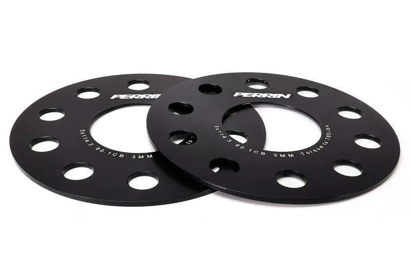 Perrin Performance 60.1mm CB / 5x114.3 BP Wheel Spacers - 3mm fits 2023-2026 Toyota GR Corolla - Main Product View