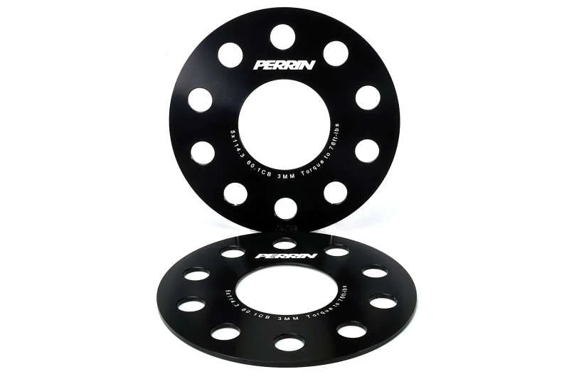 Perrin Performance 60.1mm CB / 5x114.3 BP Wheel Spacers - 3mm fits 2023-2026 Toyota GR Corolla - Installation View