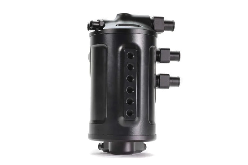 Perrin Performance Air Oil Separator - Black fits 2002-2021 Subaru WRX / 2004-2021 Subaru STI - Back View