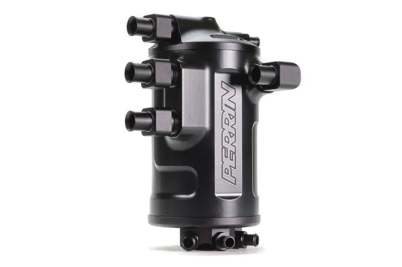 Perrin Performance Air Oil Separator - Black fits 2002-2021 Subaru WRX / 2004-2021 Subaru STI - Installation View