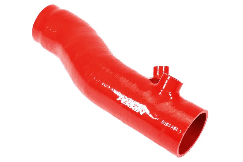 Perrin Performance Long Type Turbo Inlet Hose - Red fits 2022+ Subaru WRX - Side View