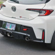 Load image into Gallery viewer, Perrin Performance Rear Tow Hook - Red fits 2023-2026 Toyota GR Corolla - Installation View
