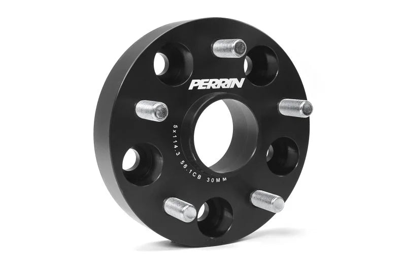 Perrin Subaru 30mm Wheel Spacers 5x114.3 BP w/56mm Hub - Black - Additional View 7
