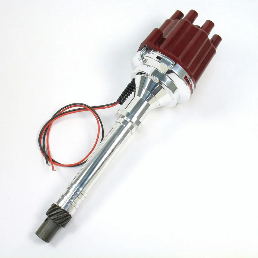 Pertronix Billet Dist. w/ Red Cap D100801 fits SBC / BBC