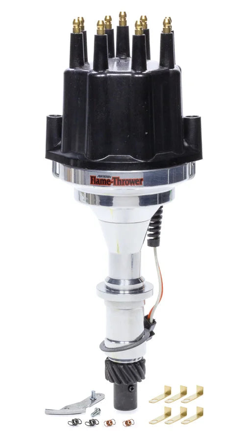 Pertronix Billet Distributor - Black Male Cap D320710 fits Pontiac V8