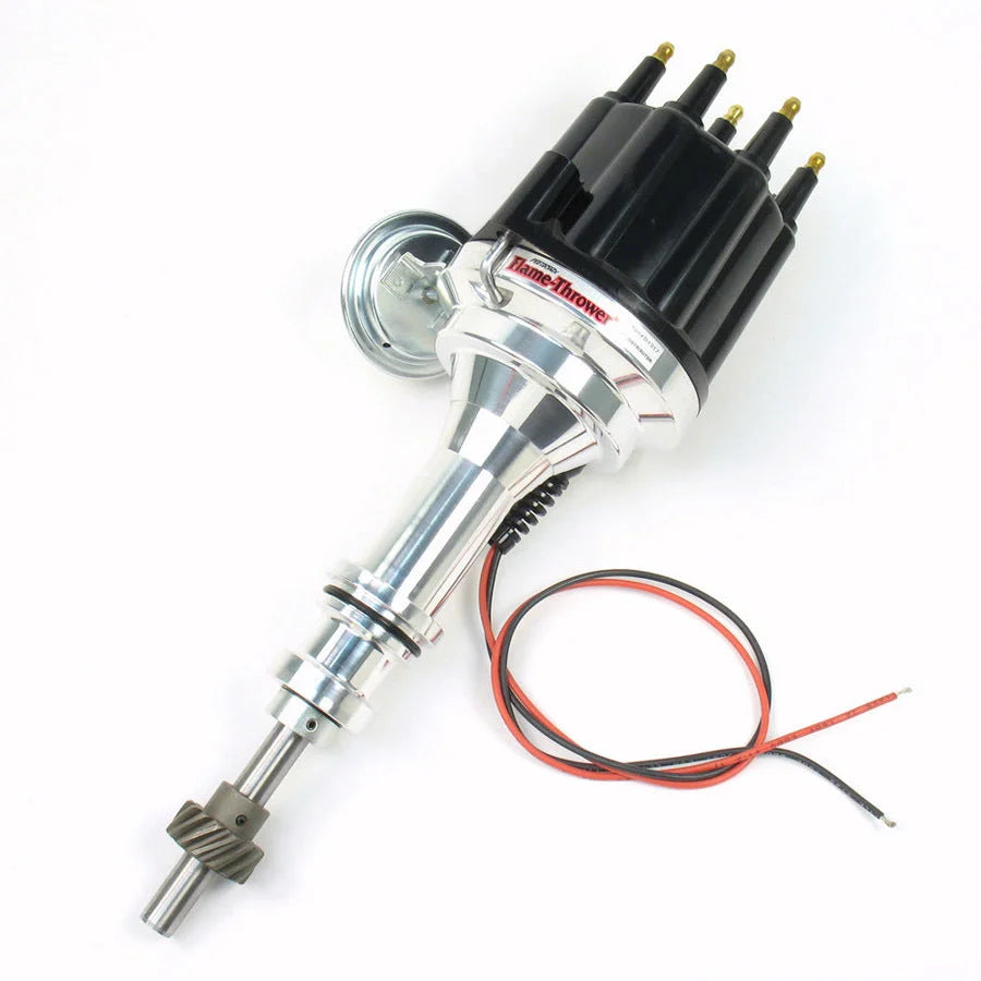 Pertronix Billet Distributor w/Black Male Cap D131710 fits SBF